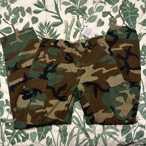 Brand New With Tags Heavy Camo Cargo Pants